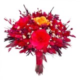 Buchet de Flori Eventissimi - Plante Uscate, Rosu Roz, Eventissimi&reg;