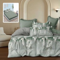 Lenjerie Finet 6 piese cu husă de pat pentru saltea de 160&times;200 și 180&times;200