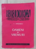 myh 44f - BPT - II Mironescu - Oameni si vremuri - ed 1959