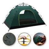 Cort verde cu sistem pliabil pentru 2-3 persoane, de camping sau plaja, impermeabil, 200x140x115cm, JollyMag, BAL12ZIE