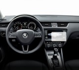 Folie Protectie Navigatie Skoda Octavia 2013-2017, Duragon, protectie Display Navigatie, silicon Transparent, Anti-zgarieturi, kit instalare