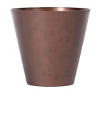 Ghiveci decorativ TUBUS Corten 40x37,3 cm, aspect cupru