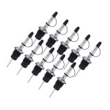 Cumpara ieftin Set 10 picuratoare profesionale cu capac 10.5 cm, diametru 2.5 cm, dopuri din inox cu etansare din silicon pentru dozare rapida si controlata