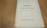 RABOJUL IN ISTORIA TRANSILVANIEI - P. N. Panaitescu (autograf) - 1939, 23 p.