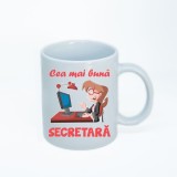 Cana alba personalizata secretara, INOVATIX&reg;. 330ml, Oem
