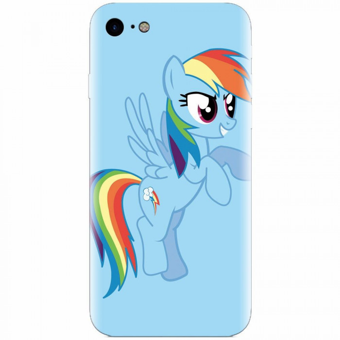 Husa silicon pentru Apple Iphone 6 Plus, Rainbow Dash