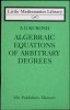 ALGEBRAIC EQUATIONS OF ARBITRARY DEGREES-A. G. KUROSH-259729