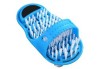 Perie tip papuc pentru picioare, piatră ponce, albastru, 28x11.5x10 cm, Oem