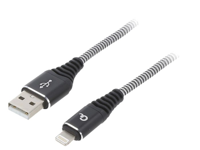 Cablu USB Lightning 1m Negru
