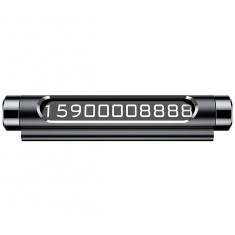 SUPORT numar de telefon parbriz Baseus, functie de inchidere si deschidere prin apasare, sase seturi de numere incluse, negru &quot;ACNUM-01&quot; - 69531562707