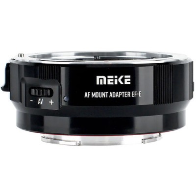 Adaptor obiectiv Canon EF la Sony E Meike MK-EFTE-B AF Mount Adapter EF/EF-S to Sony E foto