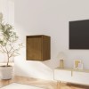 Dulap perete Gossi, maro miere, 30x30x40 cm, lemn masiv pin, raft suspendat, etajera decorativa