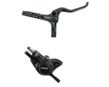Frana pe disc asamblat Shimano BL-MT200(R), BR-MT200(F), levier otel, fara adaptor, placute resin, furtun