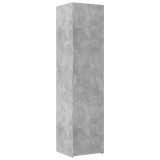 Cumpara ieftin Dulap inalt, gri beton, 45x42,5x185 cm, lemn compozit
