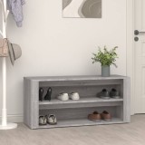 VidaXL Pantofar, gri sonoma, 100x35x45 cm, lemn prelucrat