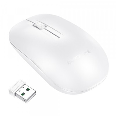 Mouse Wireless Borofone BG14 Planet, 1000DPI, Alb foto