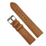 Cumpara ieftin Curea Ceas &bdquo;Tobacco Suede&rdquo; 01D140 &ndash; Piele &Icirc;ntoars? Maro, Stil Minimalist (18mm - 20mm)