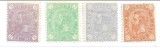 Lp 49 Cifra in 4 colturi MNH, Nestampilat