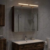 vidaXL Dulap cu oglindă pentru baie Lemn vechi 70 x 14,5 x 70 cm 889101