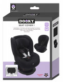 Husa de bumbac pentru scaune auto grupa I Dooky Black Uni