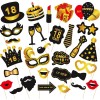 Set Accesorii pentru Petrecere, Cyrax, Props pentru Coltul de Poze, pentru Majorat, Aniversare 18 Ani, Ochelari, Palarii, Mustata, Cravata, pentru Eve