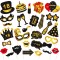 Set Accesorii pentru Petrecere, Cyrax, Props pentru Coltul de Poze, pentru Majorat, Aniversare 18 Ani, Ochelari, Palarii, Mustata, Cravata, pentru Eve