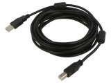 Cablu USB 2.0 A-B 5m Negru