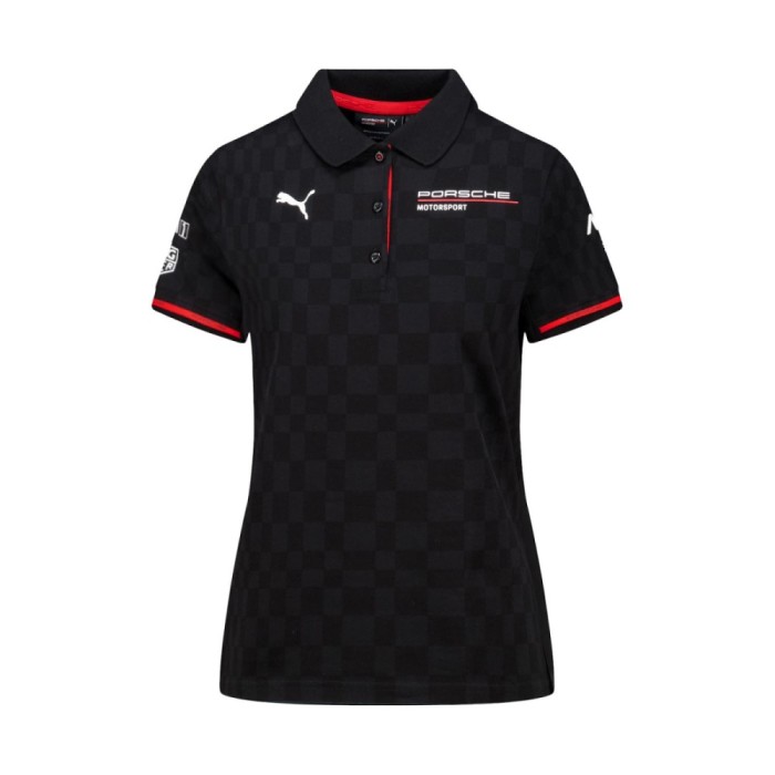 Porsche Motorsport tricou polo de damă official Teamline Replica black 2025 - S
