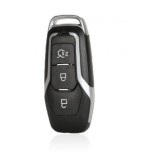 Set 2 bucati - Carcasa cheie Topautochei&amp;#174; compatibila cu Ford Mondeo Edge Explorer Fusion 2015 2016 2017 Keyless Go Smart Key 3 butoane