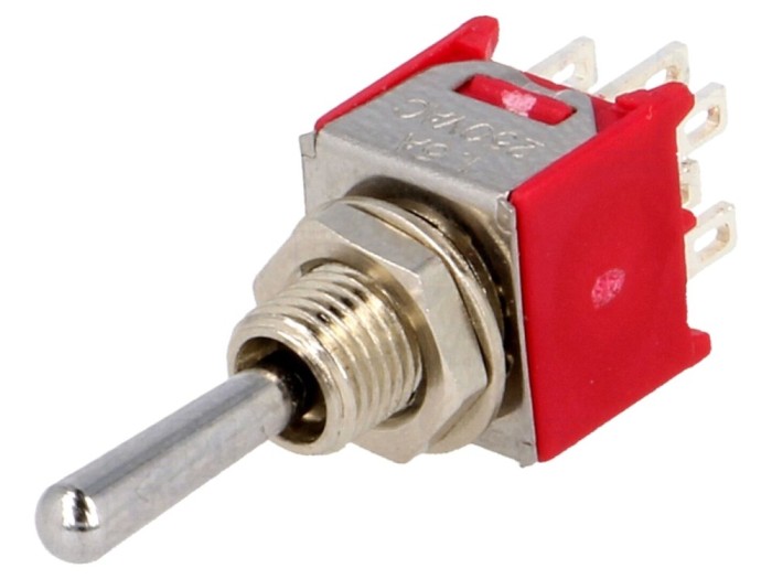 Comutator basculant ON-OFF-ON 3A