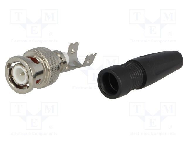 Conector BNC mufă tată 50&Omega; cu şurub NINIGI