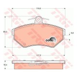 Set placute frana Trw GDB1266, parte montare : Punte fata