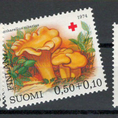 Finlanda 1974 MNH - Crucea Rosie: ciuperci, nestampilat