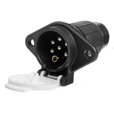 Priza remorca cu 7 PIN, Tip S, tensiune 24V, destinatie TIR, Camion foto