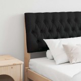 VidaXL Tăblie tapițată Negru 180 cm Lemn de pin masiv 879326