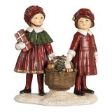 Cumpara ieftin Figurina Craciun Copilasi polirasina multicolora 11x6x12 cm