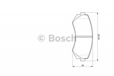 Set placute frana,frana disc NISSAN PATROL V platou / sasiu (1998 - 2016) BOSCH 0 986 424 489 foto