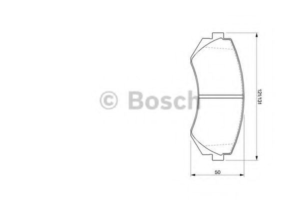 Set placute frana,frana disc NISSAN PATROL V platou / sasiu (1998 - 2016) BOSCH 0 986 424 489