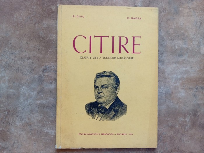 Citire - clasa a VII-a a scolilor ajutatoare, 1965