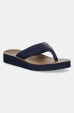Barbour șlapi Kelburn femei, culoarea bleumarin, cu toc plat, LBS0019NY12