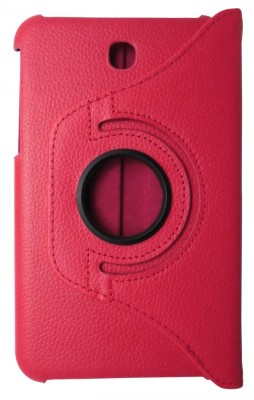 Husa tip carte rosie cu stand rotativa pentru Samsung Galaxy Tab 3 P3200 (SM-T211) / P3210 (SM-T210) foto