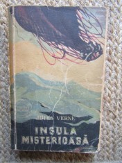 Jules Verne - Insula Misterioasa (1956), Editie Veche, Carte de Aventura, 589 pagini