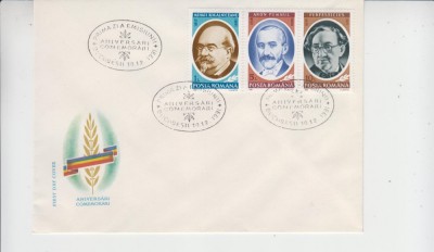 C12 - FDC Romania - Aniversari - Comemorari - Personalitati 1991 - LP1270 - 1991 foto