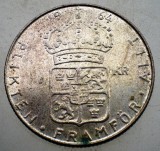 1.537 SUEDIA GUSTAF VI ADOLF 1 KRONA 1964 U ARGINT