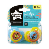 Set Suzete Ortodontice de Zi FUN, Tommee Tippee, 0-6 Luni, 2 buc, Girafa Pasare