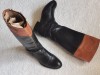 Cizme Dama Piele Naturala Tommy Hilfiger Negre Maro | Inalte, Sub Genunchi, Elegante, Toc Mic, Marimea 38