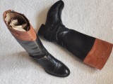 CIZME AUTENTICE DAMA PIELE NATURALA NEAGRA MARO FIRMA TOMMY HILFIGER, 38