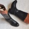 CIZME AUTENTICE DAMA PIELE NATURALA NEAGRA MARO FIRMA TOMMY HILFIGER