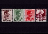 Cumpara ieftin RO 1934 ,LP 108 ,&quot;Carol II fara &quot;POSTA&quot; &quot; serie cu urme de sarniera MLH