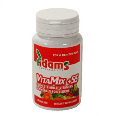 Complex VitaMix+55 (multivitamin&amp;amp;mineral), 30cps, Adams Vision foto
